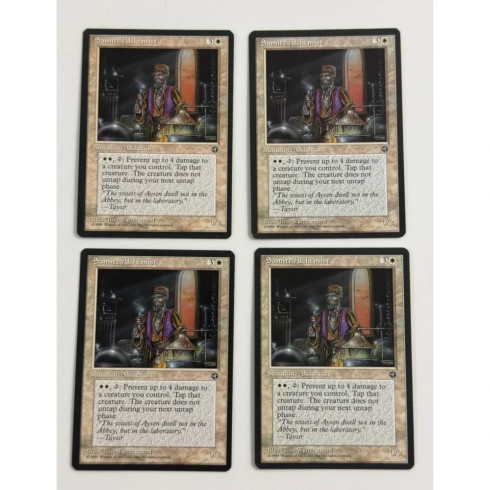 Magic The Gathering Trading Cards Kids OS White Homelands Samite Alchemist 4pk